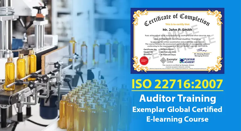 ISO 22716:2007 Certified  Auditor Training